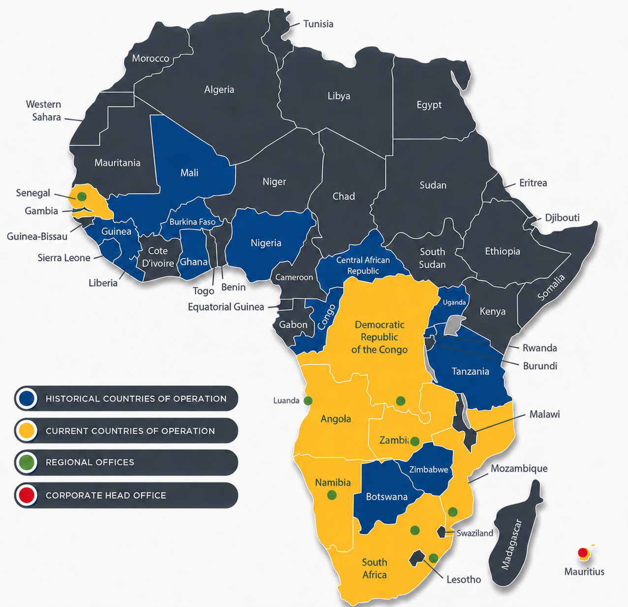Teichmann Africa Footprint